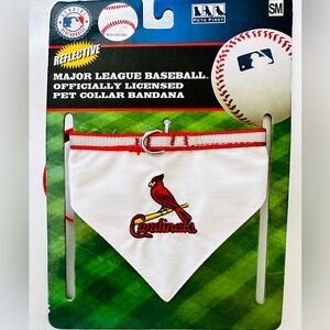 Cardinals bandana dog collar, size SM